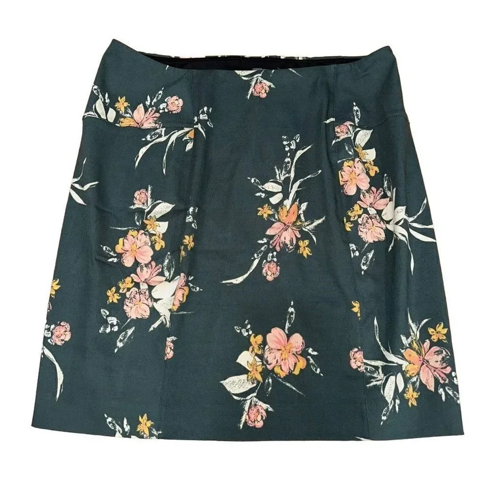 Lysse Charity Tropical Floral Pencil Skirt Stretch‎ Lined NWT XLP Modern Summer